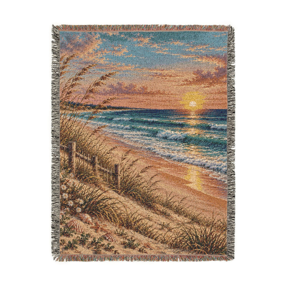 Woven Beach Throw Blanket