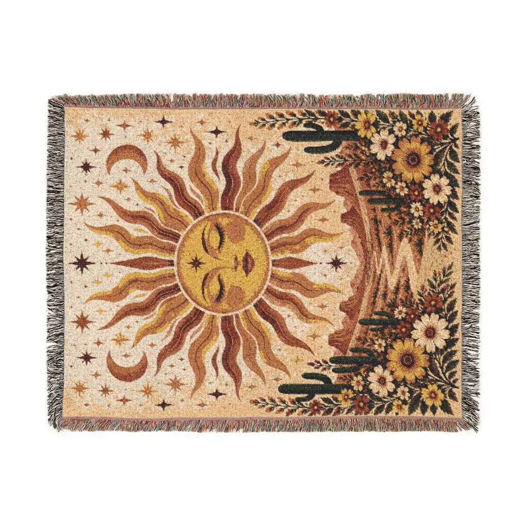 Boho Sun Woven Blanket
