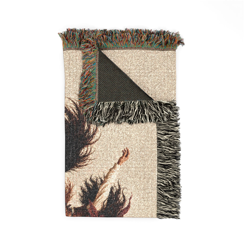 Rodeo Cowgirl Woven Blanket