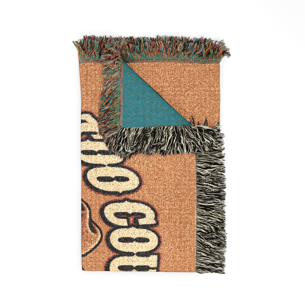 Funny Country Raccoon Woven Blanket