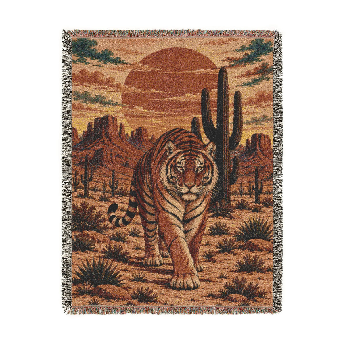 Tiger Woven Blanket