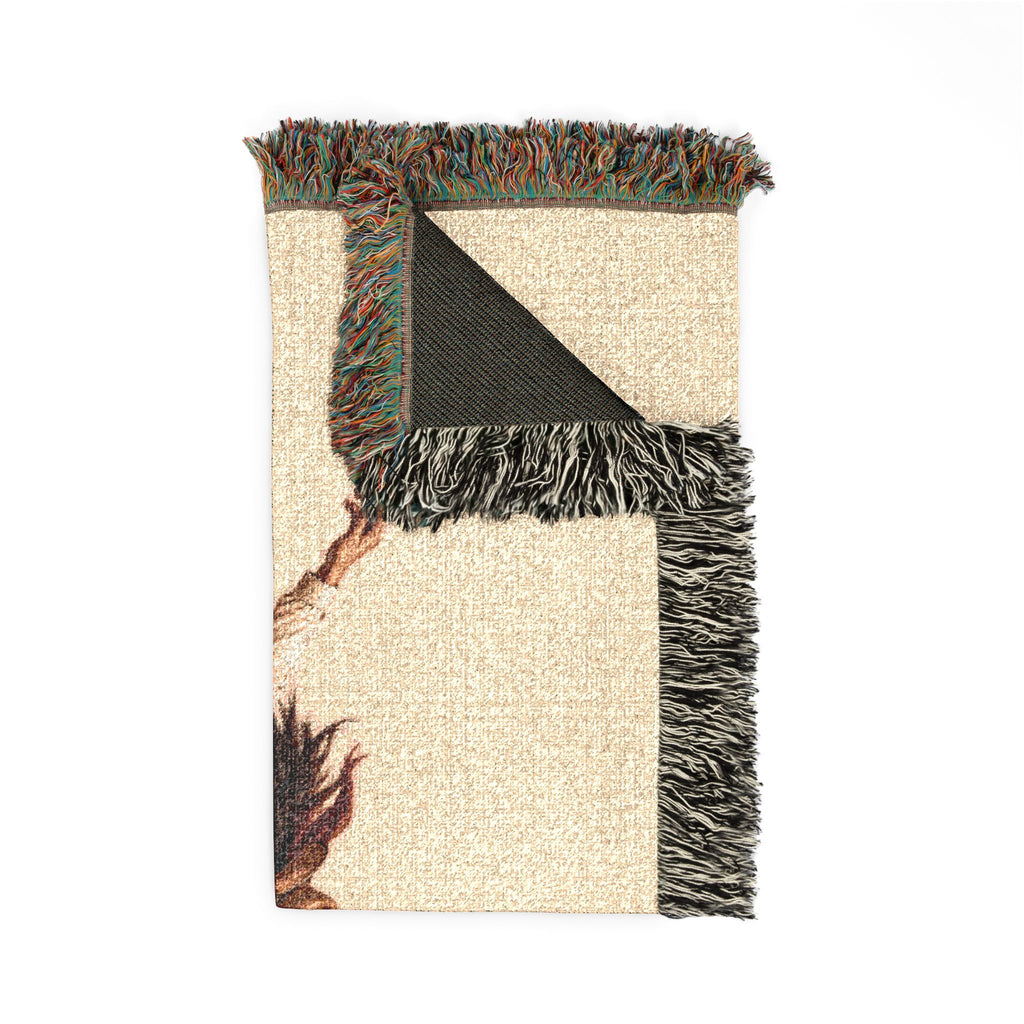 Rodeo Cowgirl Woven Blanket