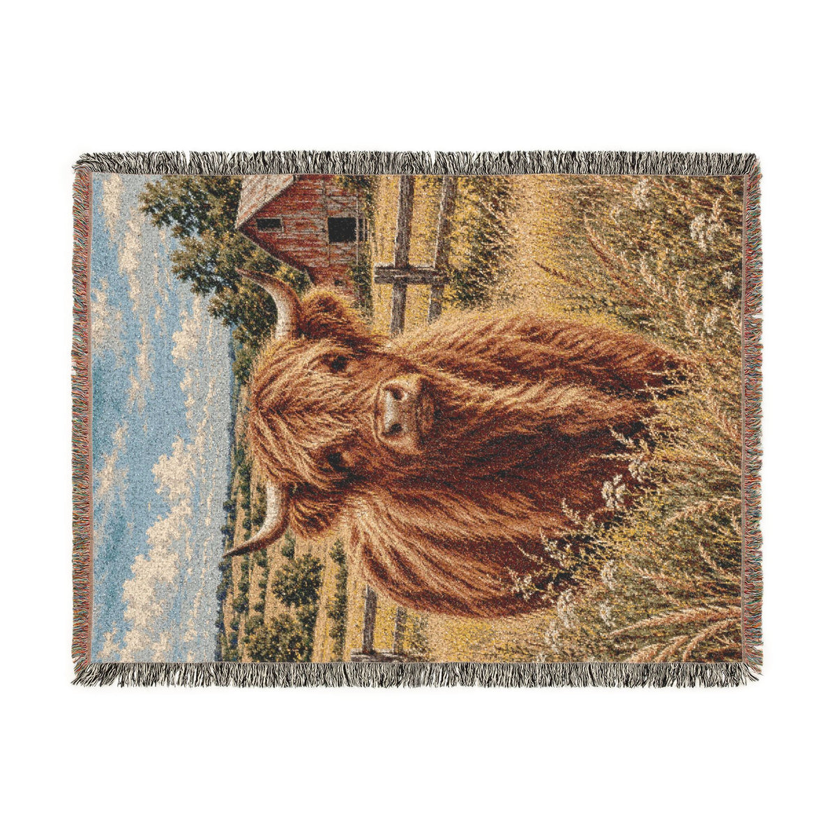 Highland Cow Throw Blanket