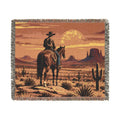 Cowboy Woven Throw Blanket