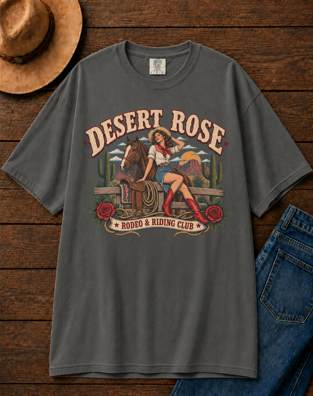 Desert Rose 1940s Western Shirt