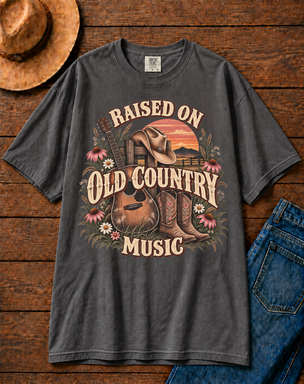 Raised on Old Country Music Comfort Colors® T-Shirt