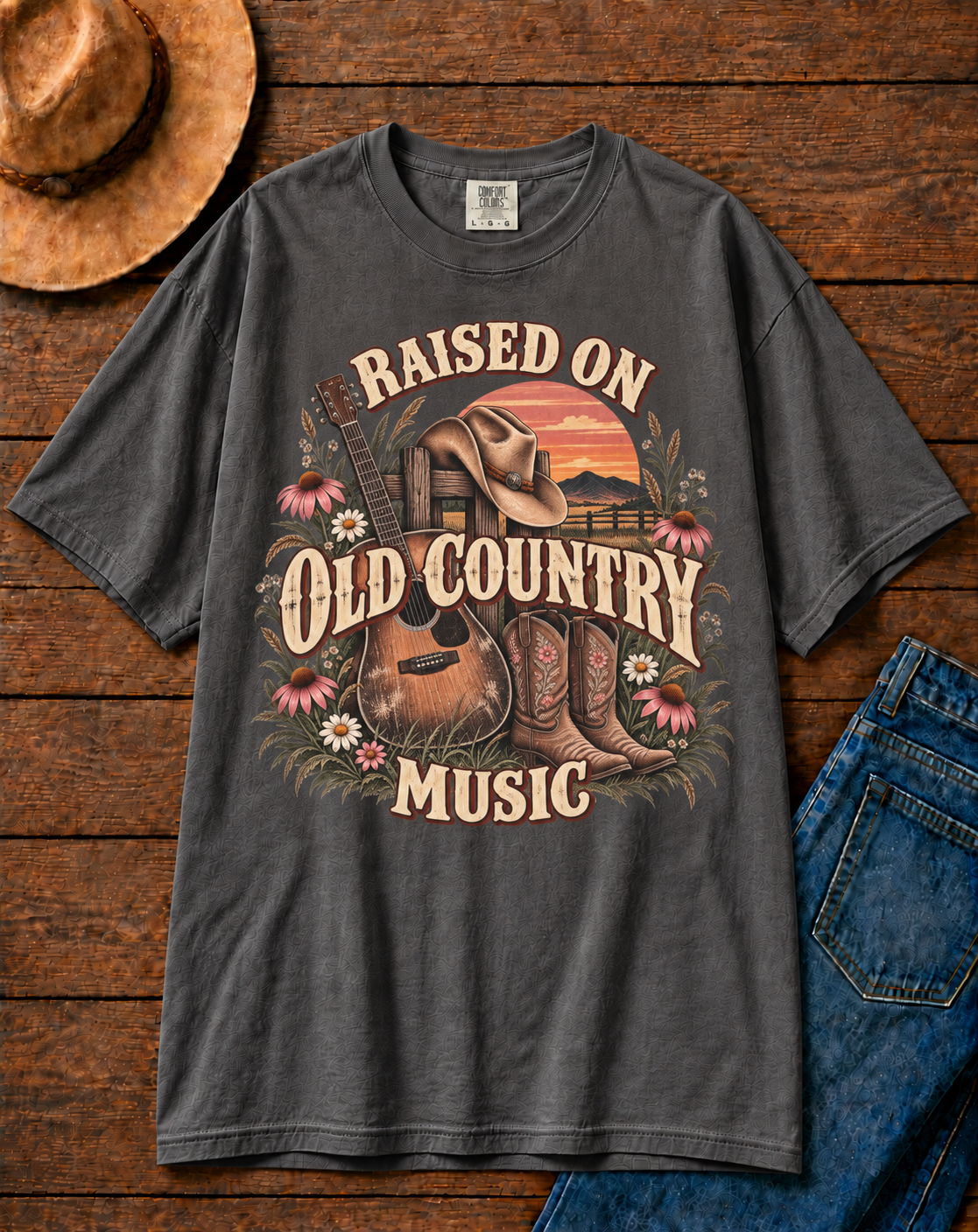 Raised on Old Country Music Comfort Colors® T-Shirt