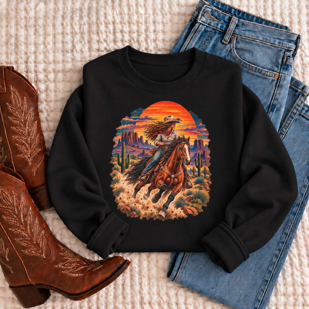 90s Cowgirl Sweatshirt