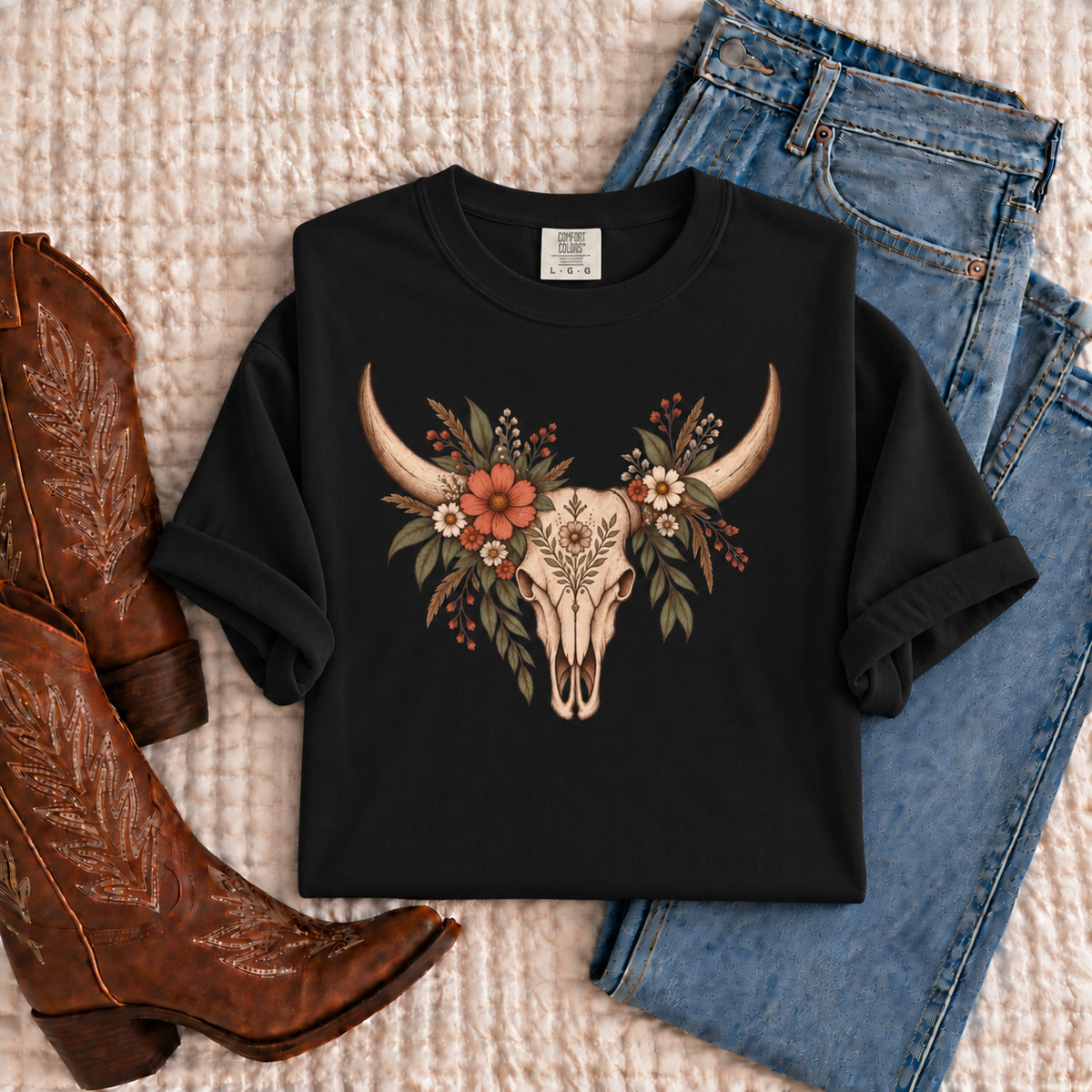 Western Bull Skull Shirt