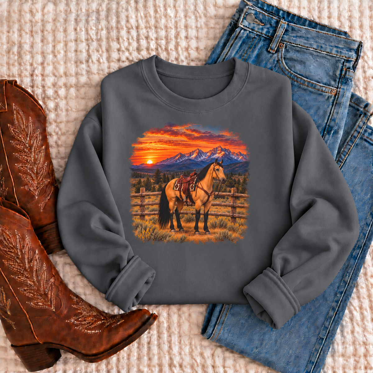 Buckskin Horse Sweatshirt
