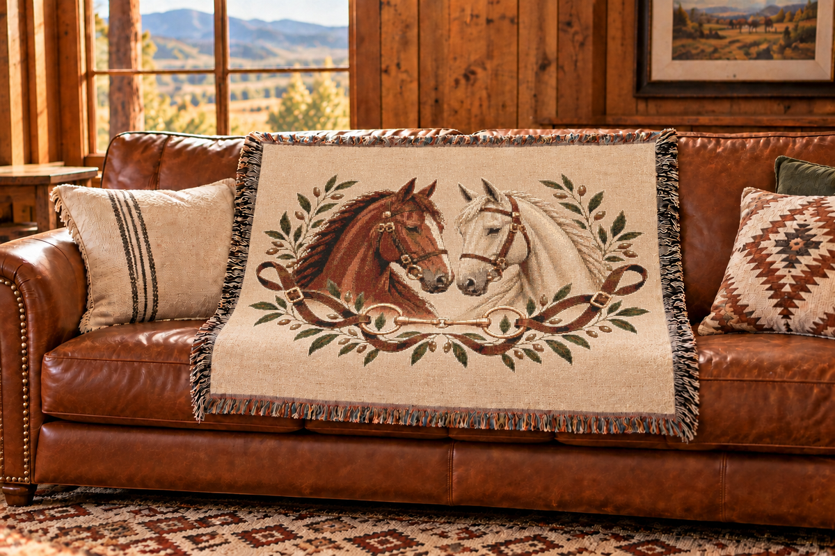 Equestrian Throw Blanket