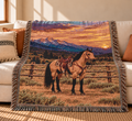 Buckskin Horse Woven Blanket