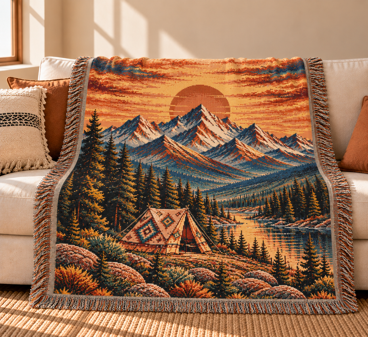 Western Camping Blanket