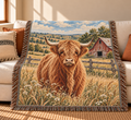 Highland Cow Throw Blanket