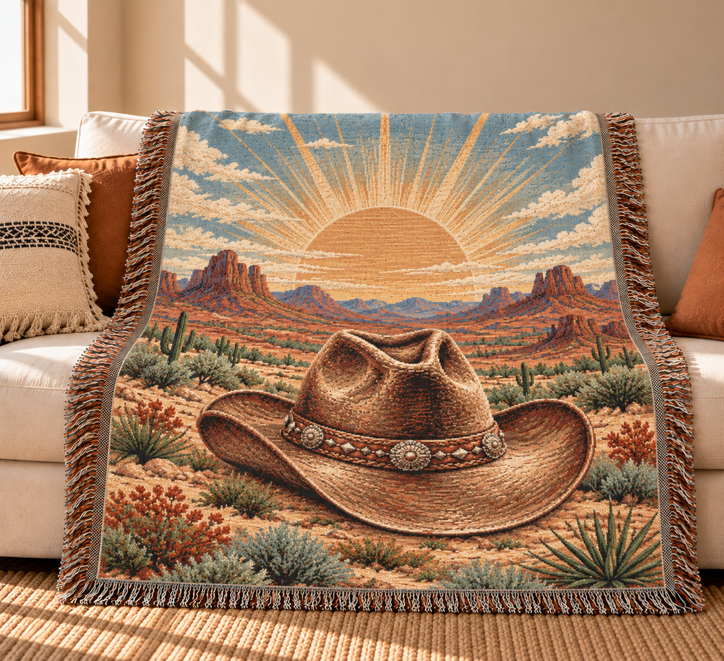 Cowboy Hat Blanket