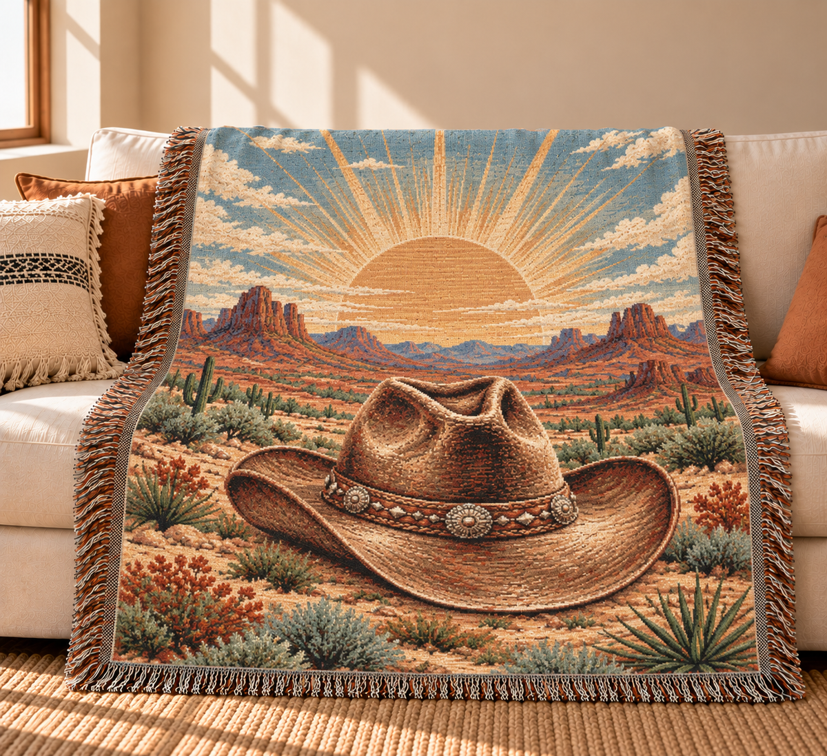 Cowboy Hat Blanket