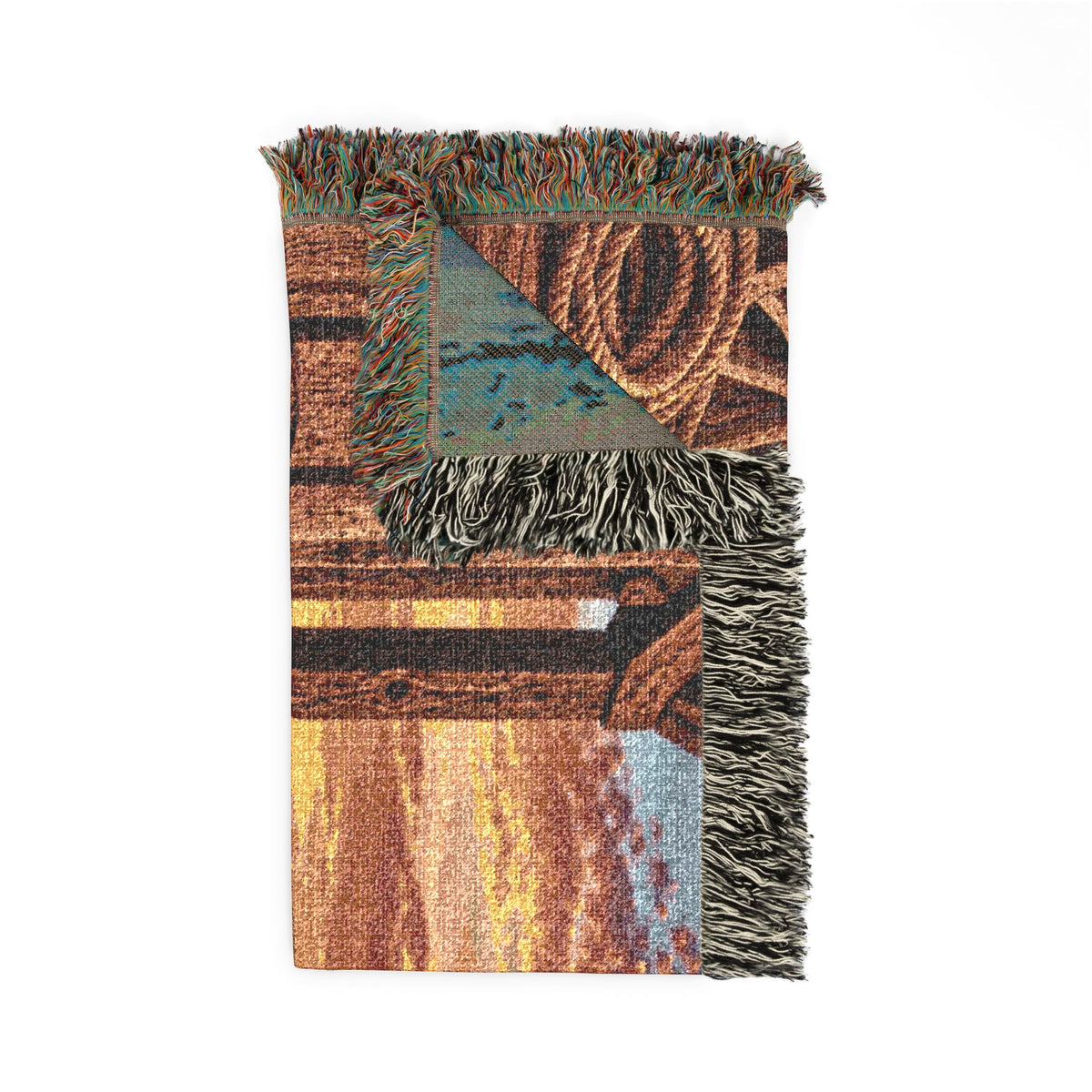 Western Boots Woven Blanket