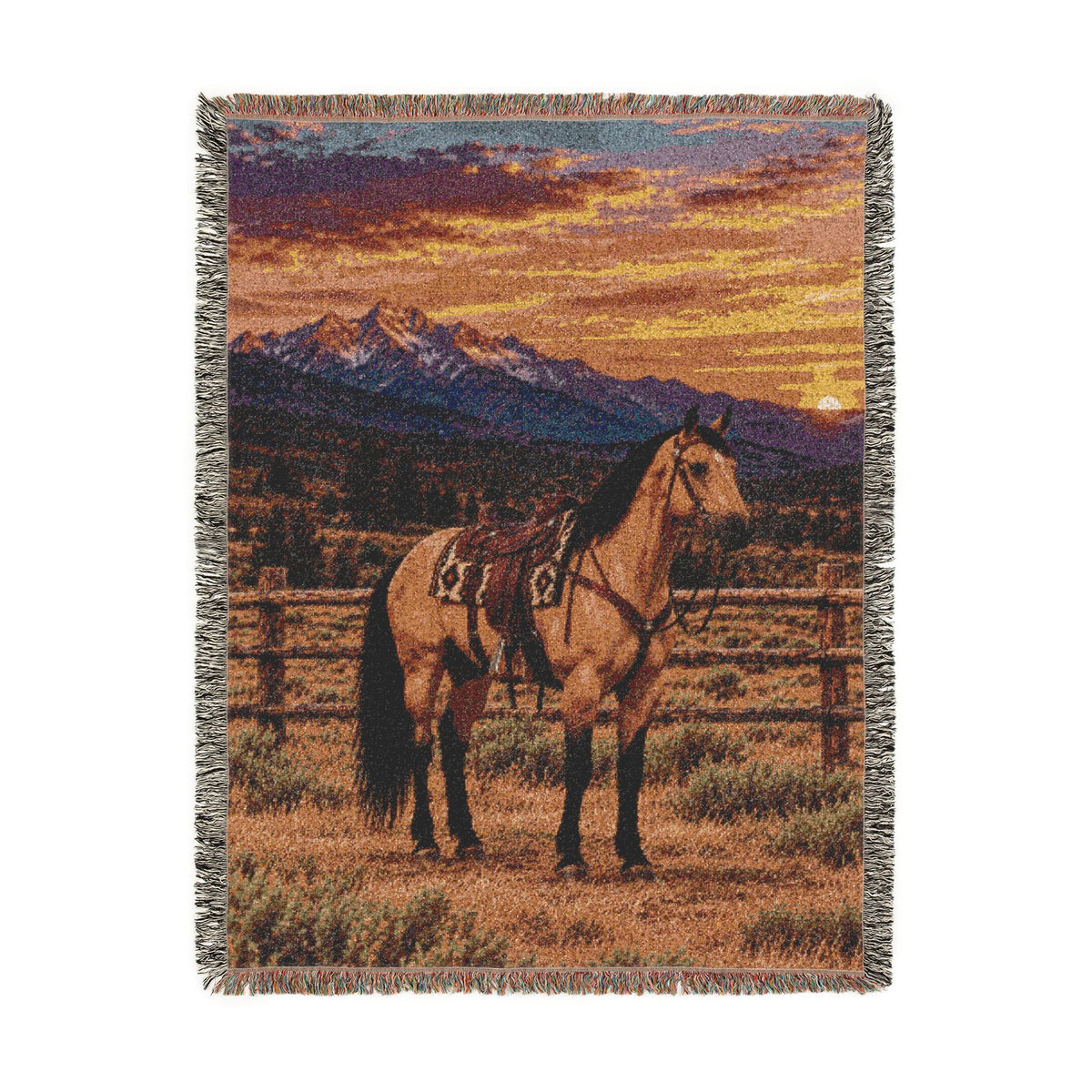 Buckskin Horse Woven Blanket
