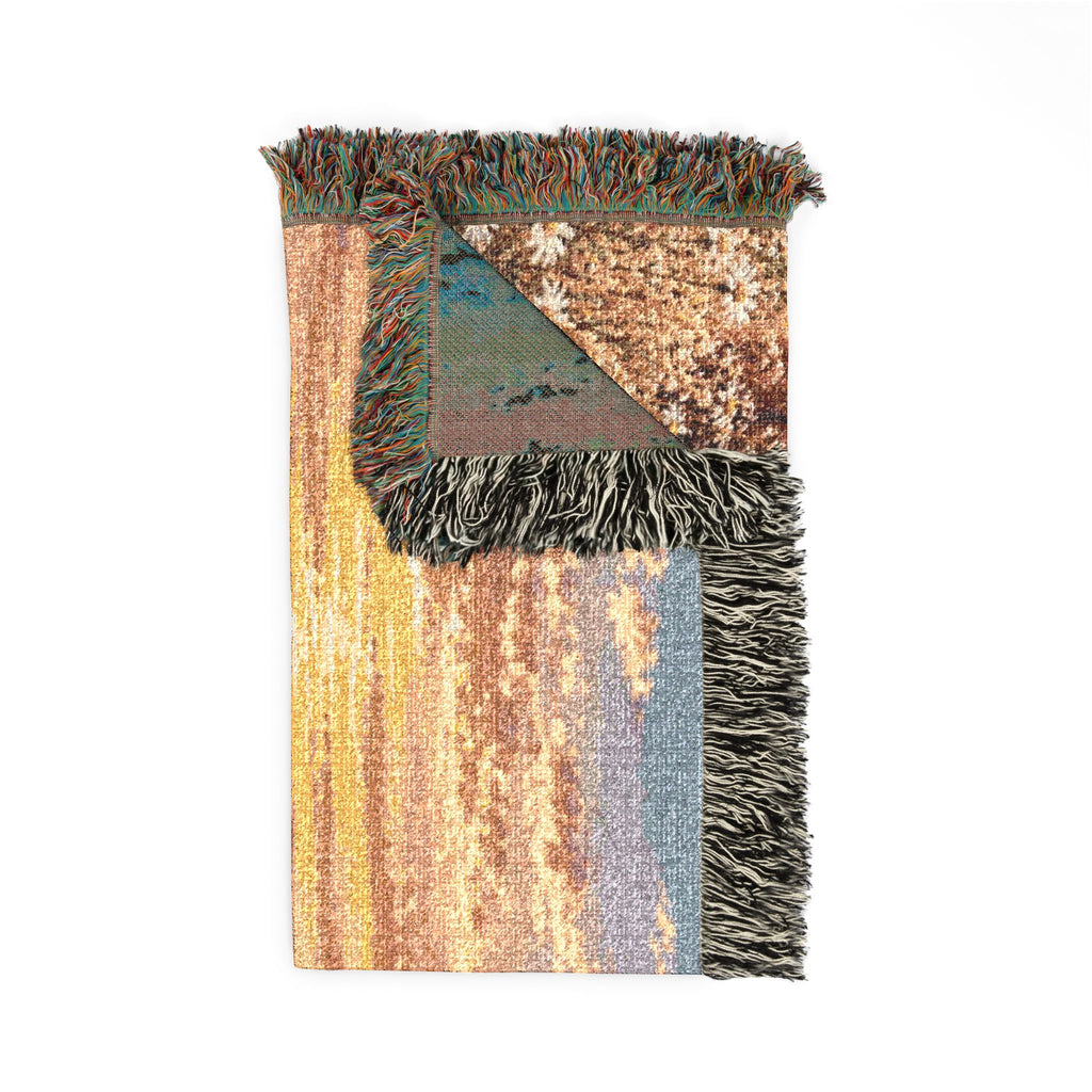Cow and Horse Woven Blanket