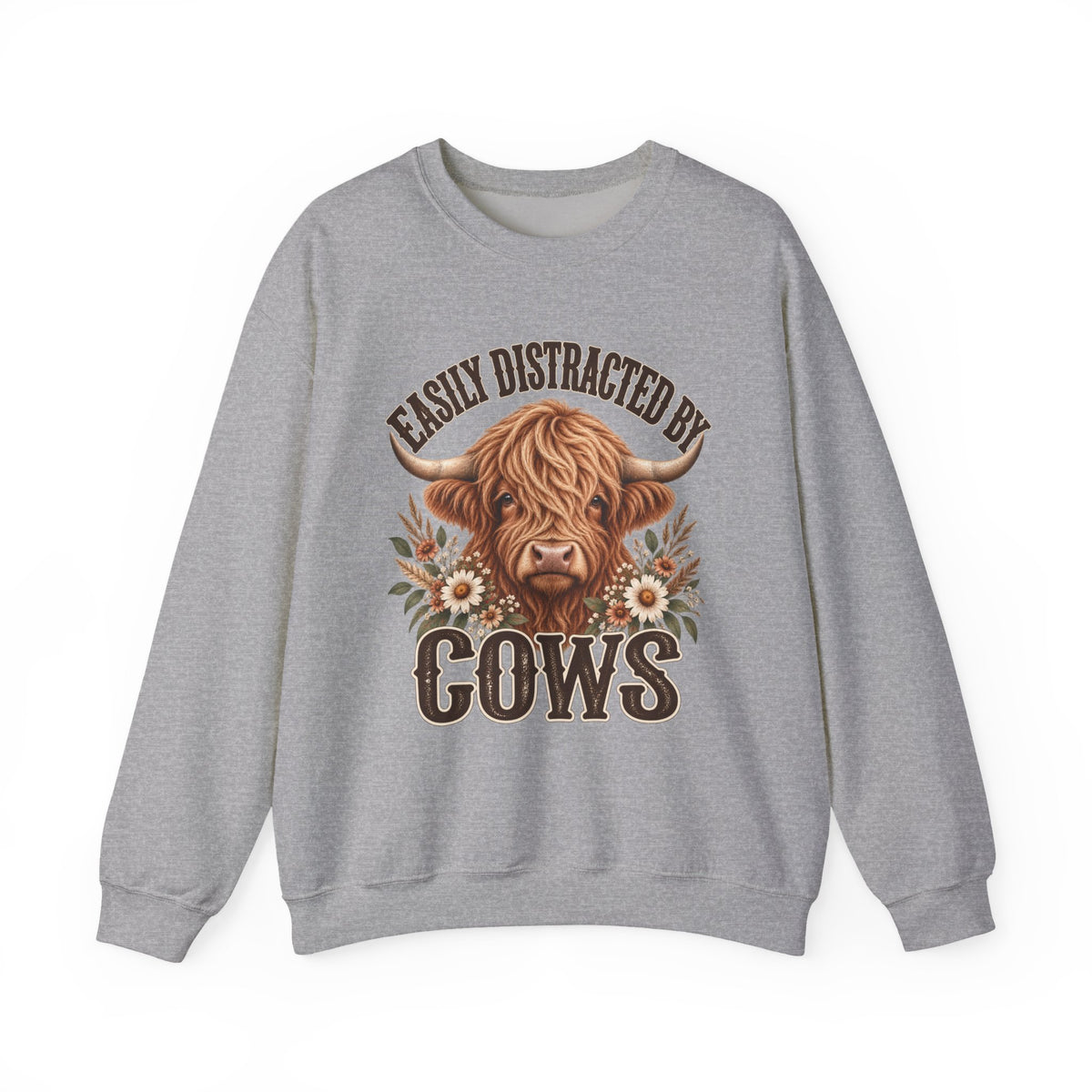 Easily Distracted by Cows Sweatshirt