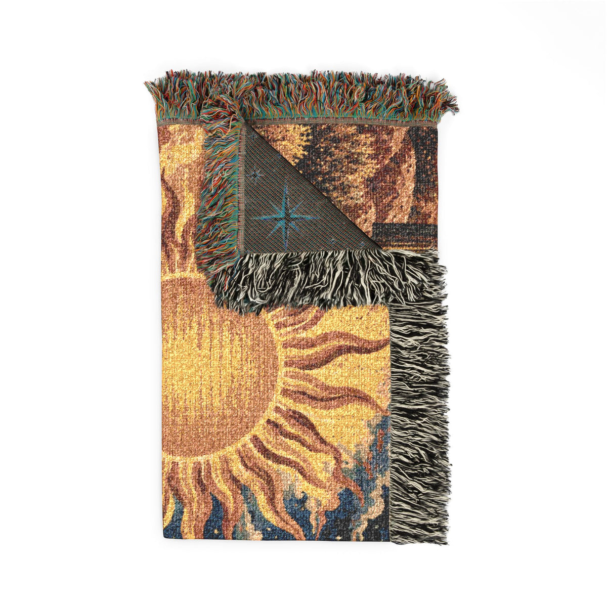 Sun and Moon Woven Throw Blanket