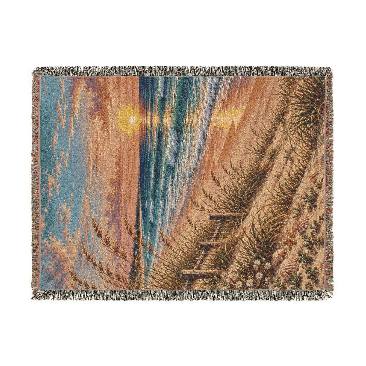 Woven Beach Throw Blanket