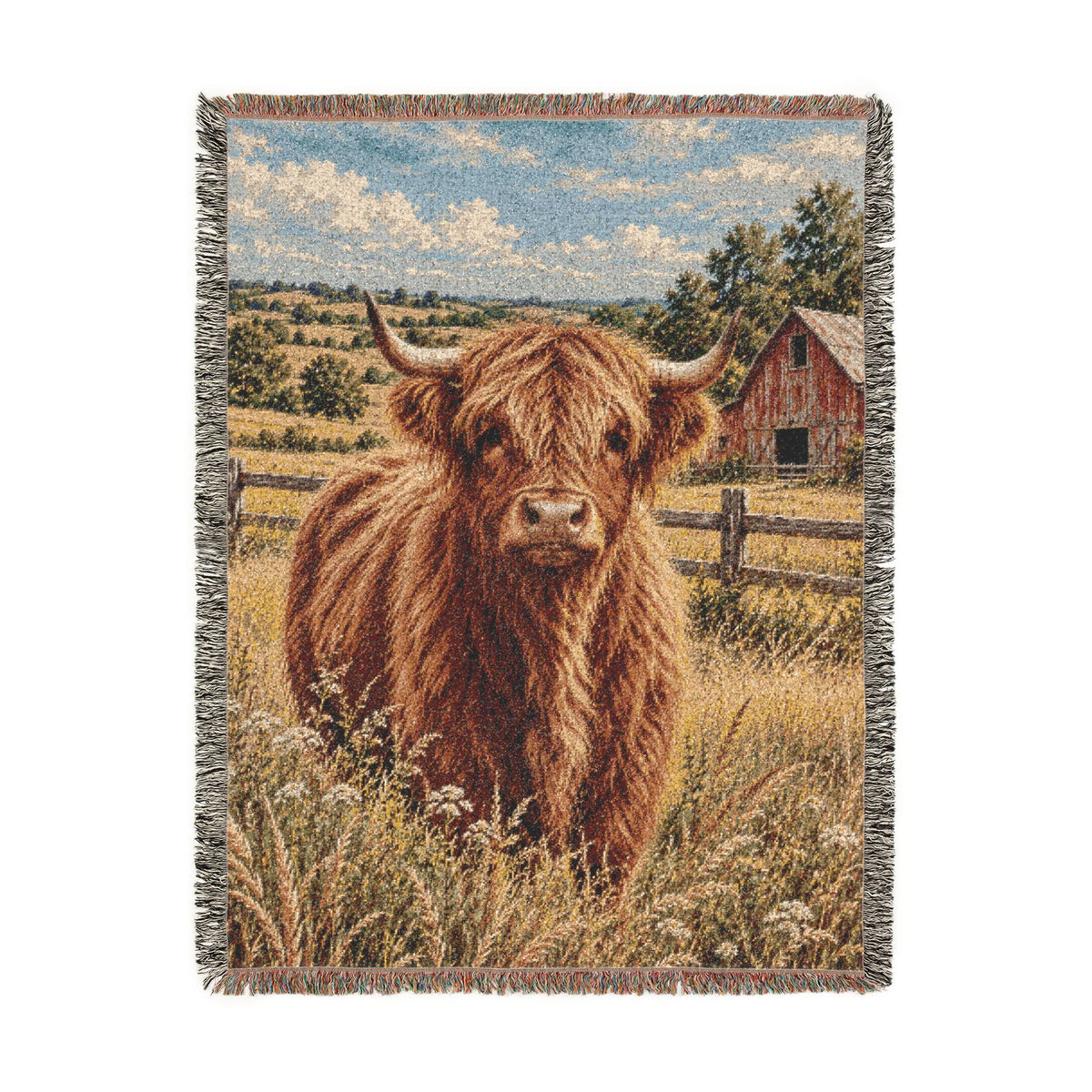 Highland Cow Throw Blanket