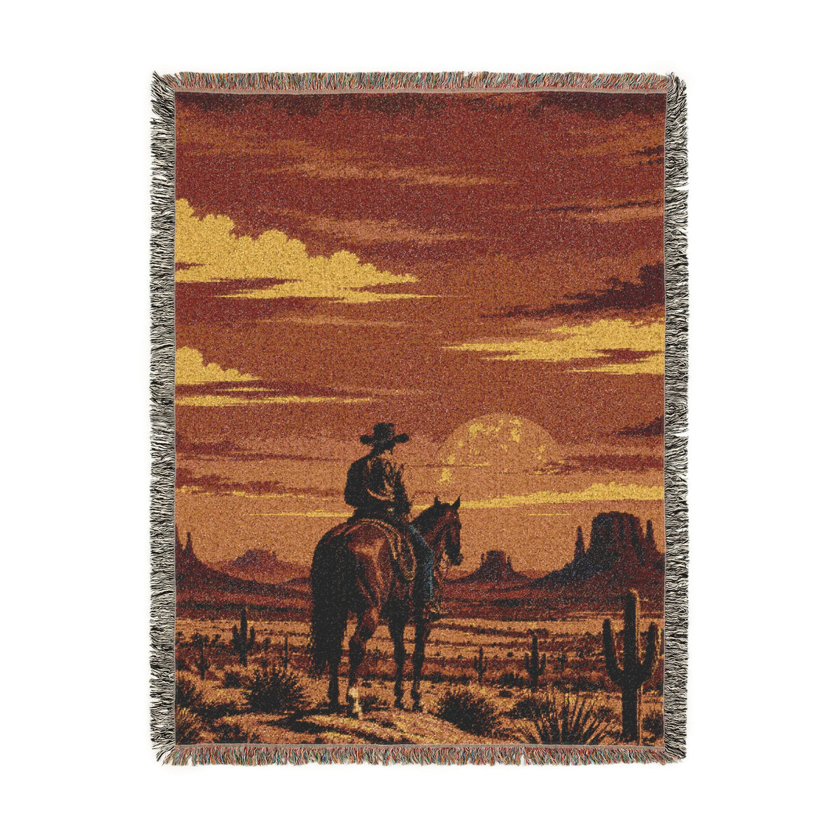 Cowboy Woven Blanket