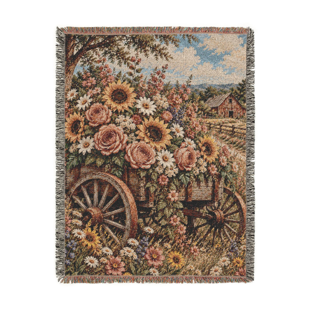 Floral Woven Blanket