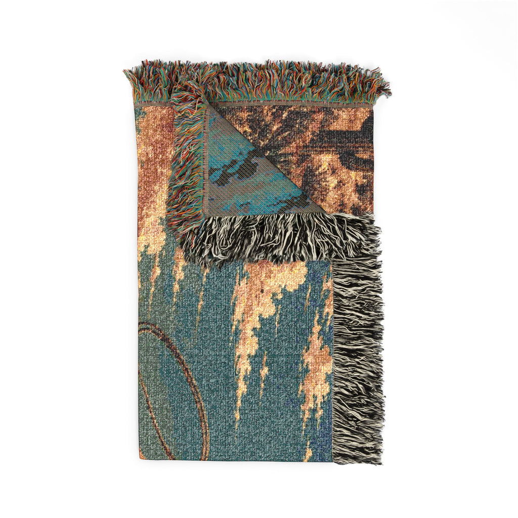 Western Dinosaur Woven Blanket