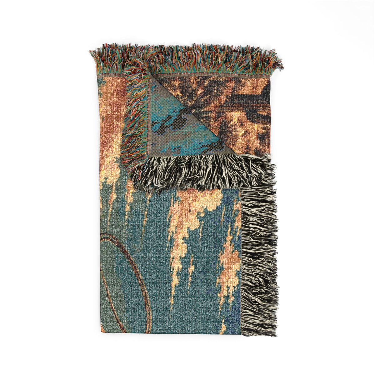 Western Dinosaur Woven Blanket