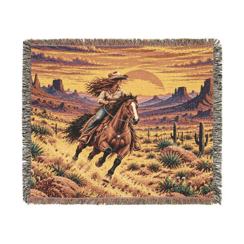 Cowgirl Woven Blanket