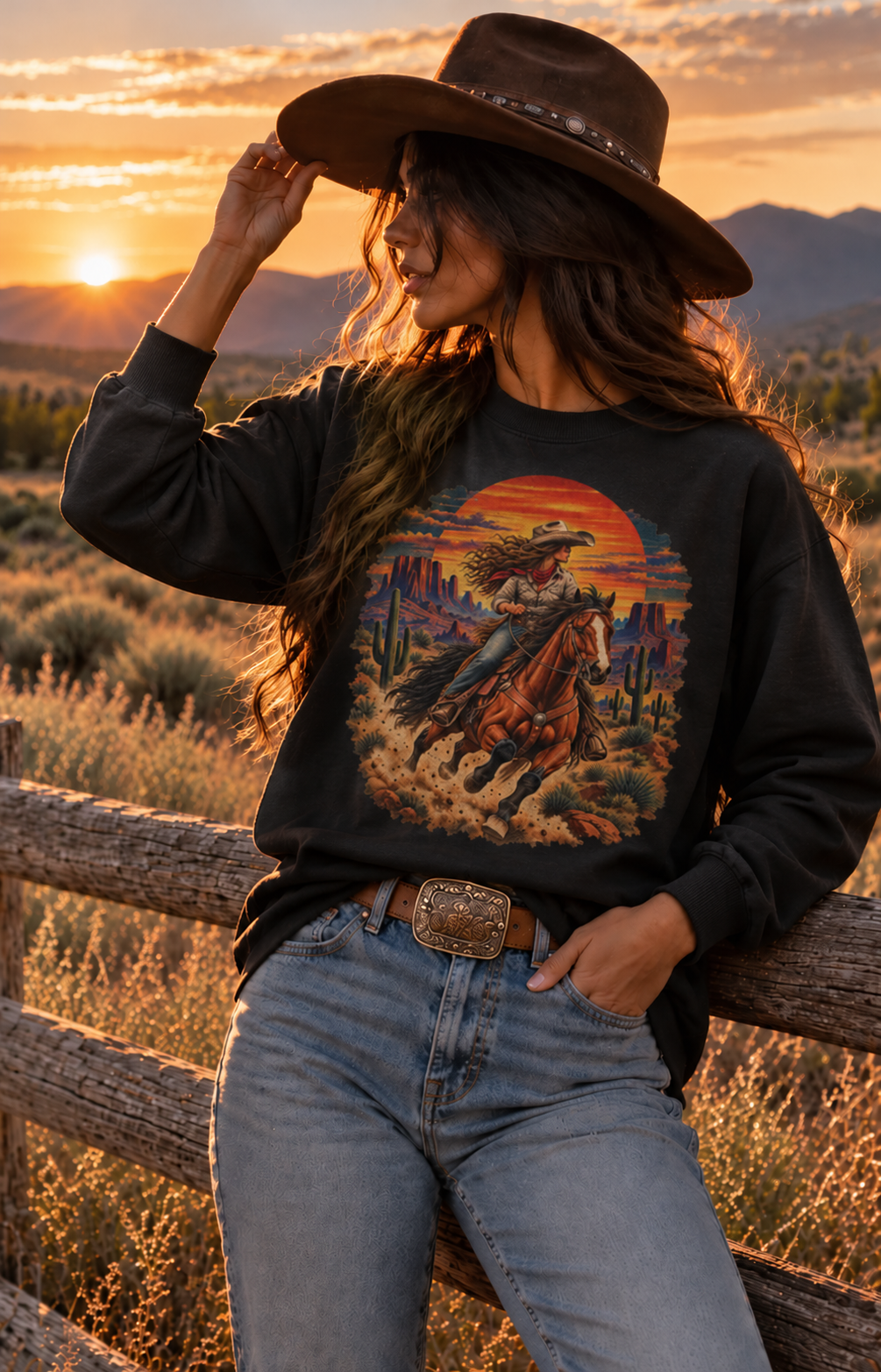 90s Cowgirl Sweatshirt