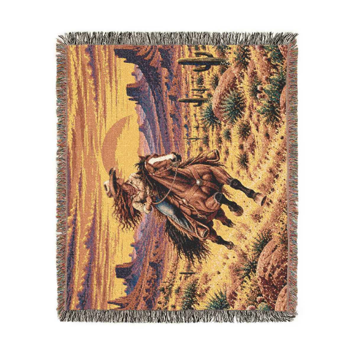 Cowgirl Woven Blanket