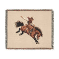 Rodeo Cowboy Woven Blanket