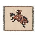 Rodeo Cowgirl Woven Blanket