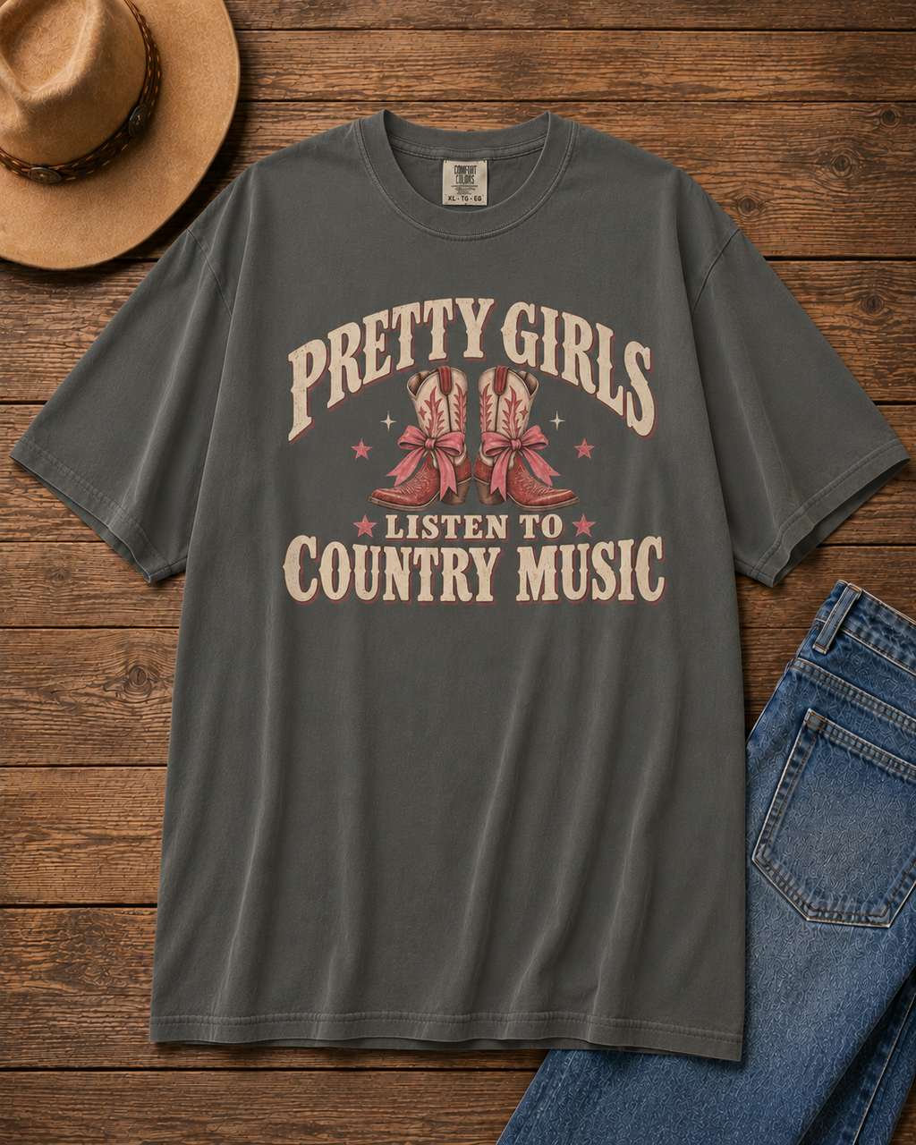 Pretty Girls Listen to Country Music Shirt