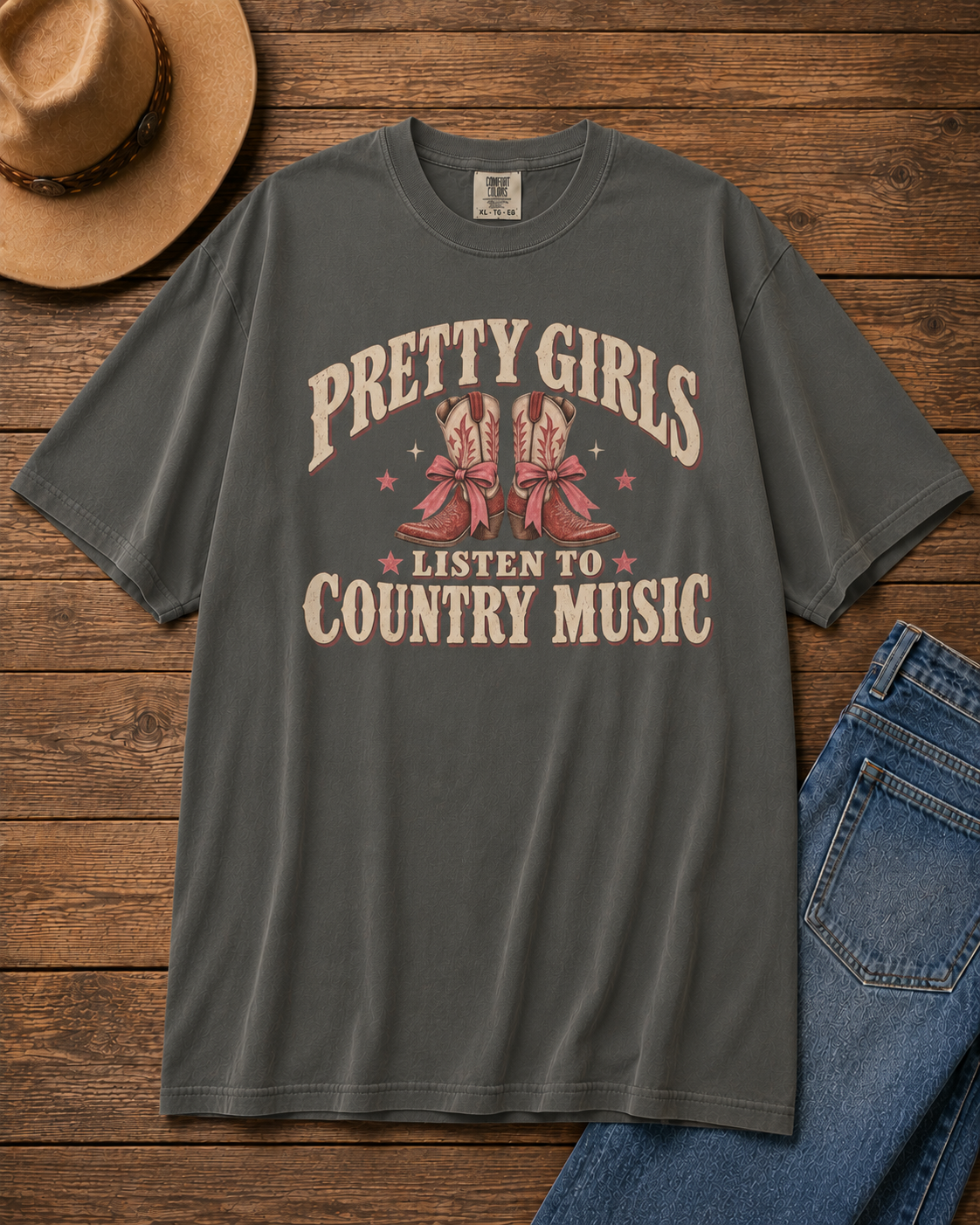 Pretty Girls Listen to Country Music Shirt