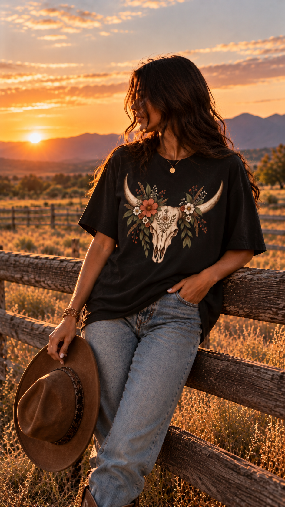 Western Bull Skull Shirt