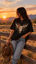 Western Bull Skull Shirt