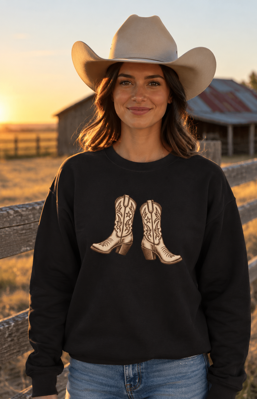 Cowboy Boots Sweatshirt